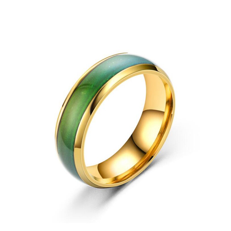 Men's Temperature Changing Stainless Steel Ring
